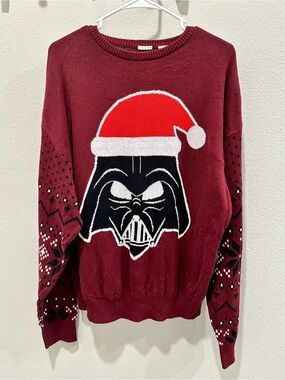 Star Wars Darth Vader Santa Christmas Ugly Sweater Men’s L Women’s XL